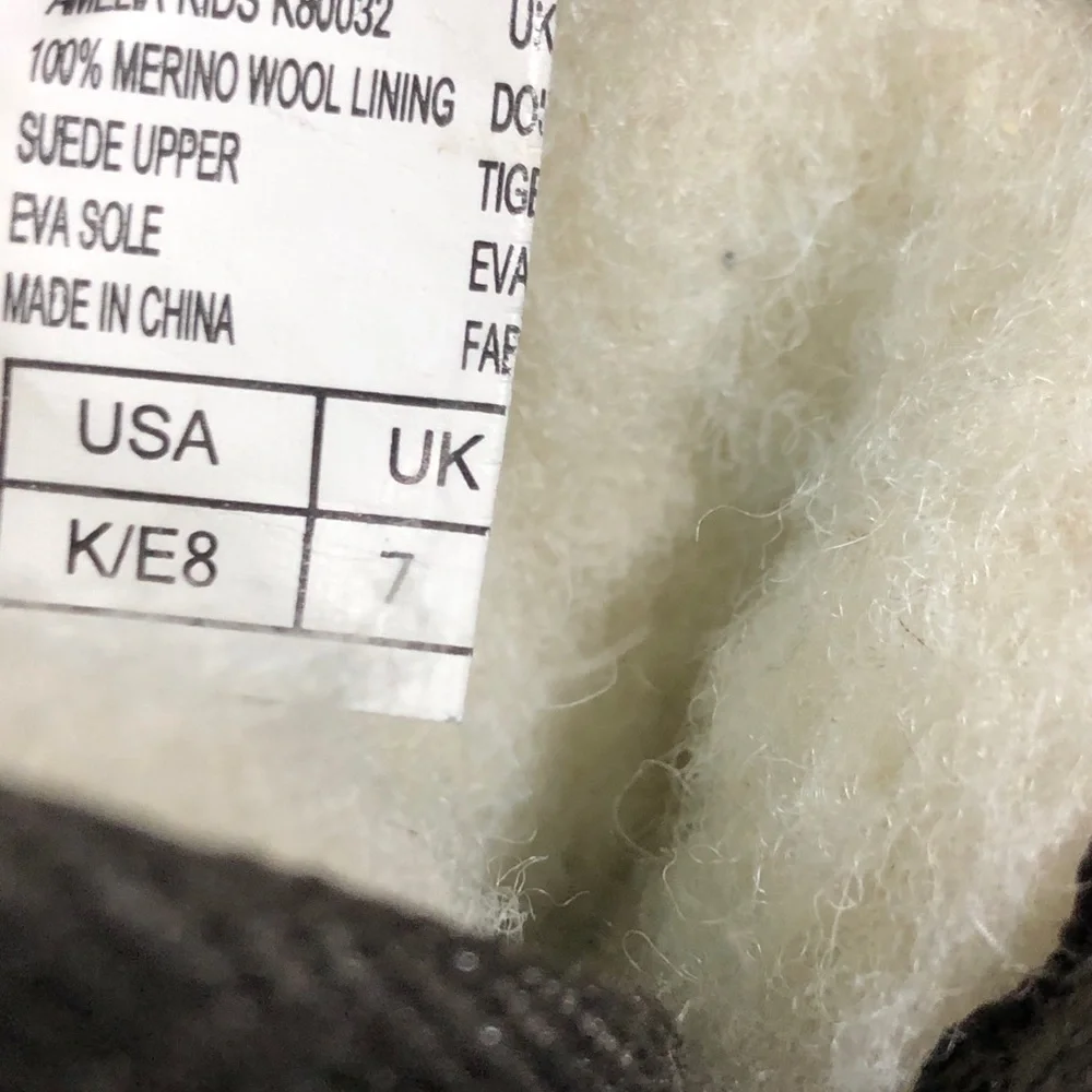 Ukala Suede and sheepskin lined boots.